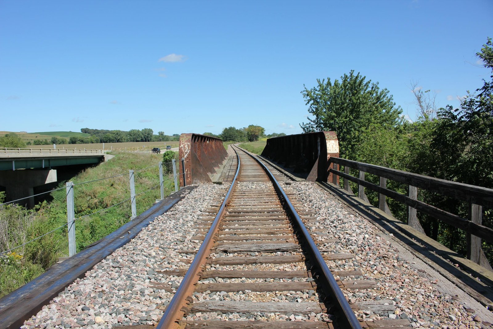 Looking north